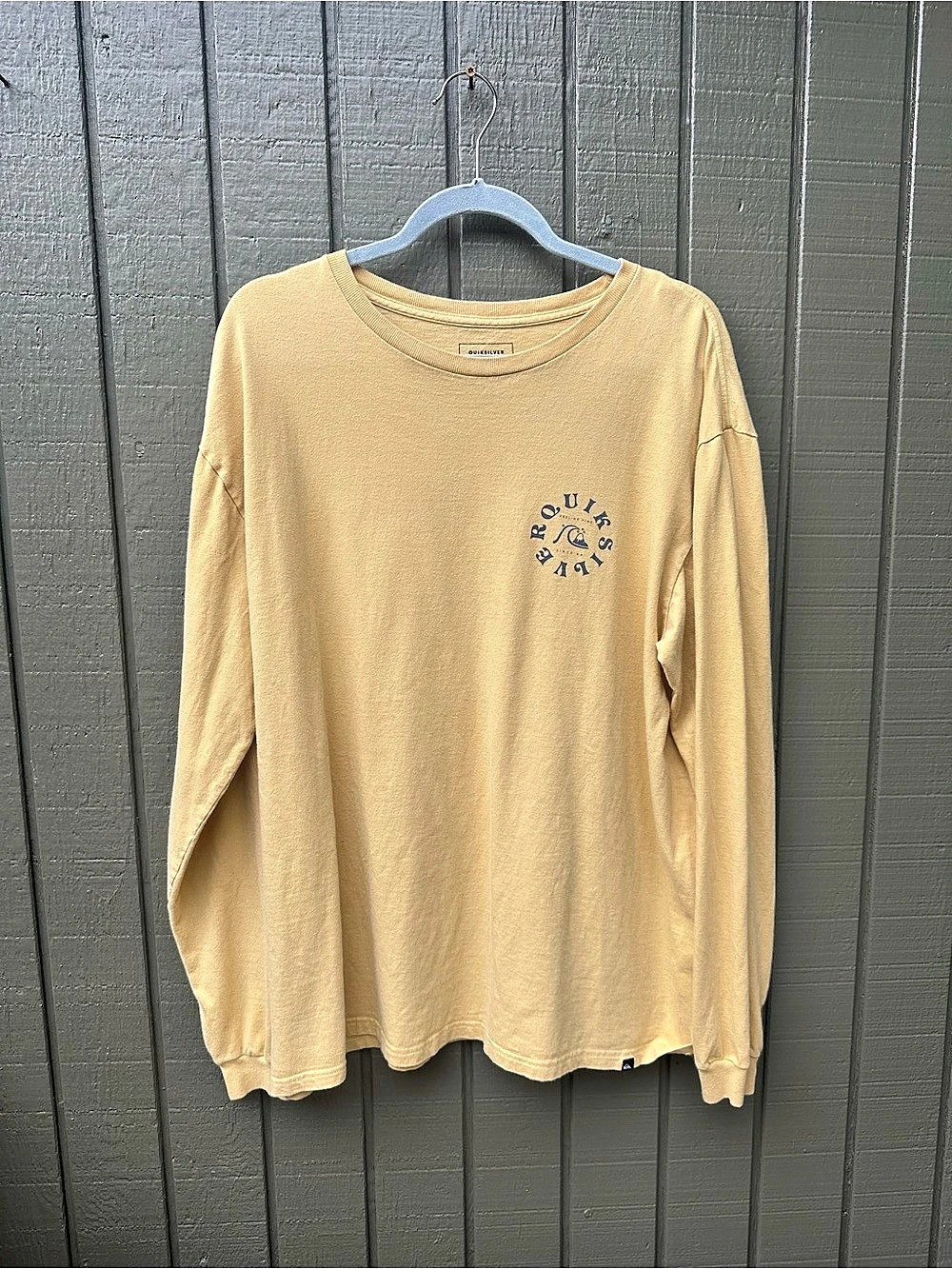 Quiksilver Long Sleeve Graphic Tee Yellow XL